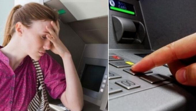 Hoe om de kaart terug te keren, indien de ATM "at", en uiteindelijk hing