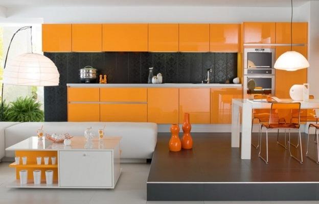 Witoranje keuken (42 foto's), oranjegrijs: hoe maak je een ontwerp met je eigen handen, instructies, foto- en videozelfstudies