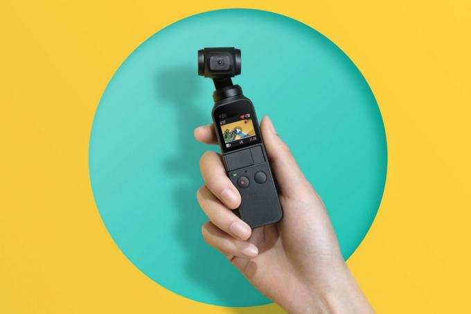Pocket camera met drie-assige stabilisatie