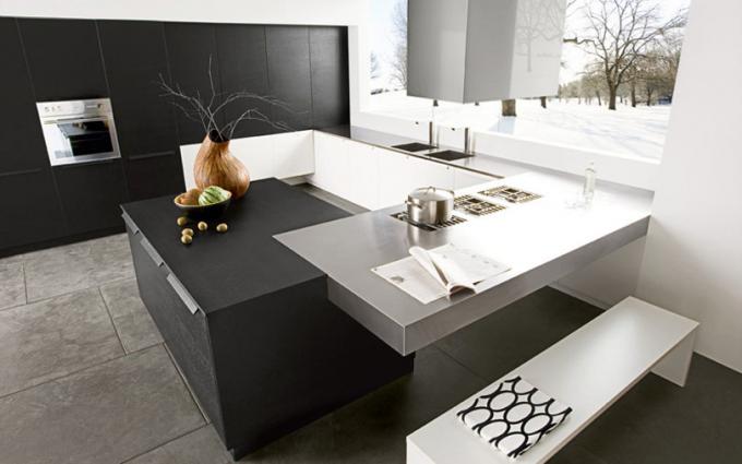 Zwart-witte keuken (57 foto's): hoe maak je een interieur met je eigen handen, behang, keukenset, apparaten, foto, prijs en videozelfstudies