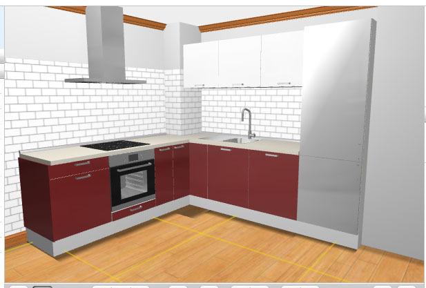 wit rode keuken