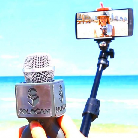 SoloCam - selfie-stick met de ingebouwde microfoon
