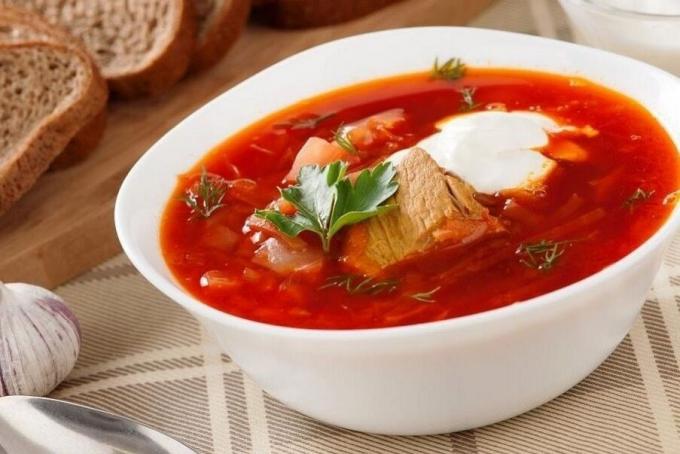 Dat toe te voegen aan de soep, zodat het produceert altijd een rijke rode kleur. Ik deel uw recept