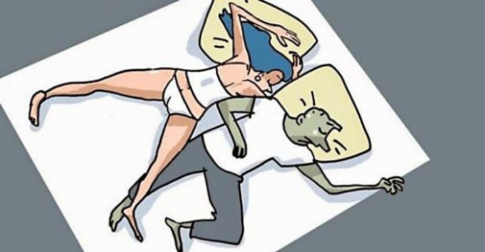 
Houding tijdens de slaap karakteriseert relaties binnen koppels