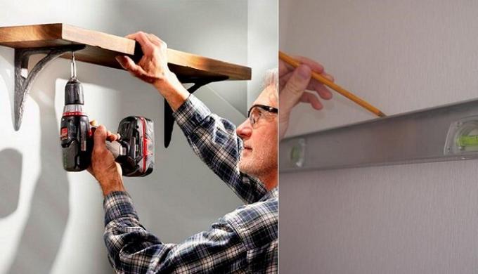  Hoe maak je een plank soepel en snel op te hangen, zelfs op de muur van de gipsplaat.