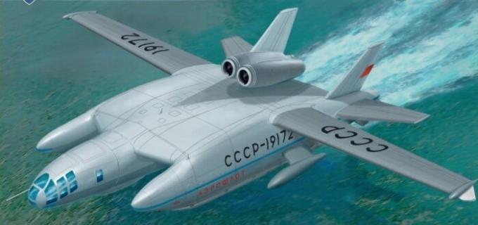 Ondanks de inscriptie op de romp, VVA-14 vloog nooit voor Aeroflot.