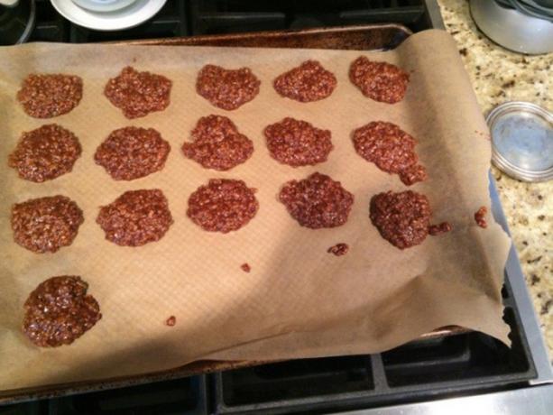 Cookies gedurende 5 minuten, van waaruit het onmogelijk is om weg te breken is