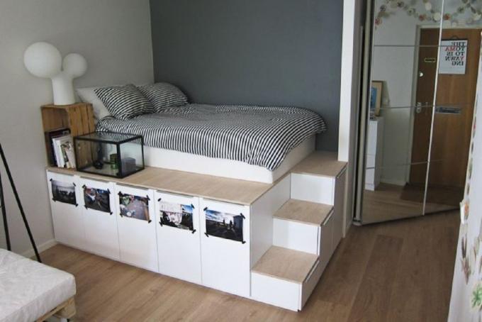 7 dizaynhakov dat een kleine slaapkamer uit te breiden