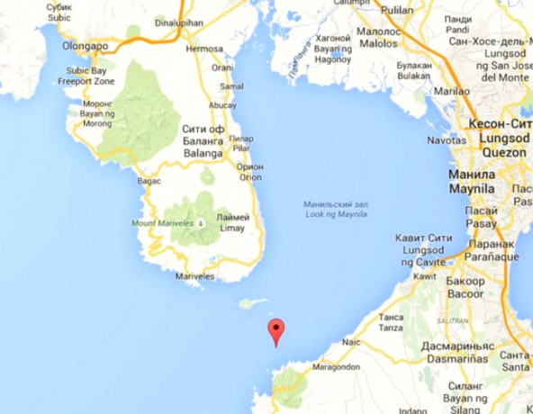 Kaart van de Baai van Manilla. / Foto: worldofwarships.ru