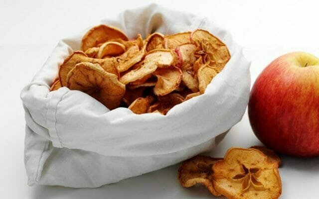 Gedroogde appeltjes - een bron van vitaminen