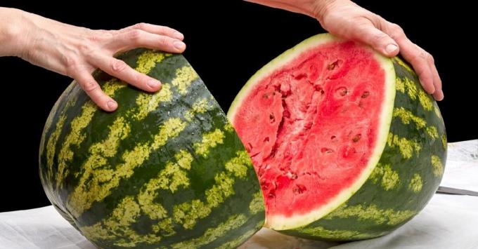 Hoe maak je een rijpe en zoete watermeloen te kiezen