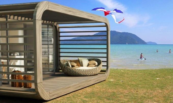 Coodo - een modulair huis dat u op het strand kan zetten.
