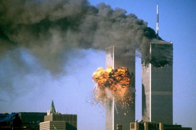 De terroristische aanslagen van 11 september 2001. 