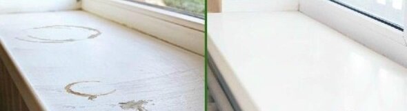 Wit papier: hoe gemakkelijk het is om schoon Plastic vensterbanken van vergeling en vlekken