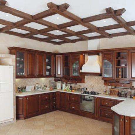 Plafonddecoratie in de keuken (42 foto's) - wat te kiezen?