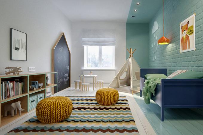 Verf de muren in een klein appartement: 13 ideeën van ontwerpers