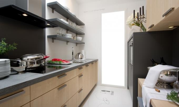 Ontwerp van een rechthoekige keuken (42 foto's) met een oppervlakte van 9, 10, 12 m2, doe-het-zelf-ontwerp: instructies, foto- en videolessen, prijs