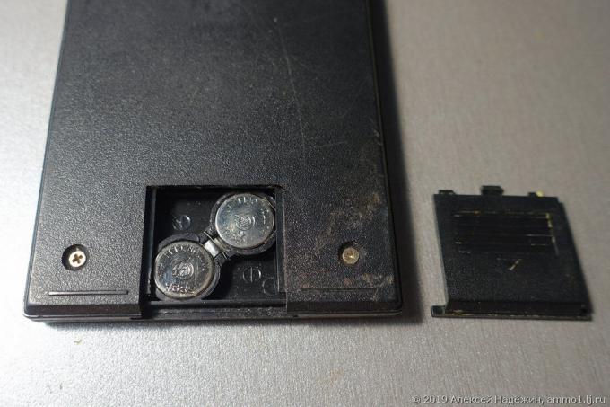 Calculator 30 jaar, zijn de batterijen niet gekregen!