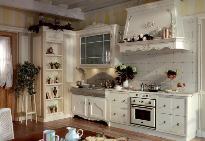 Keuken in Provençaalse stijl (44 foto's): verlichting en andere interieurelementen, ontwerp, video en foto