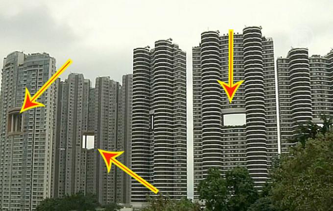 Waarom bouwen in Hong Kong "holey" wolkenkrabbers