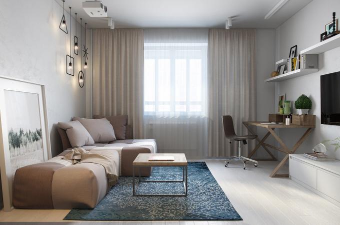 Het interieur van de week: 29 m² gezellig appartement in de Scandinavische stijl