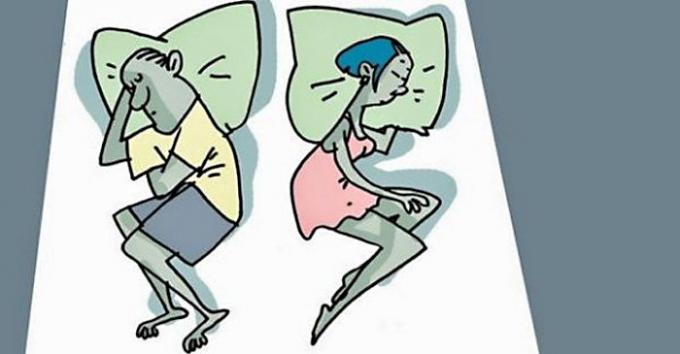
Houding tijdens de slaap karakteriseert relaties binnen koppels