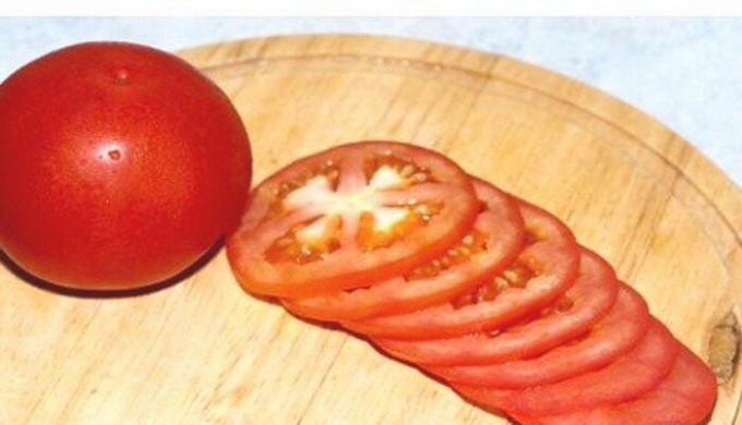 Tomaten, in schijfjes gesneden.