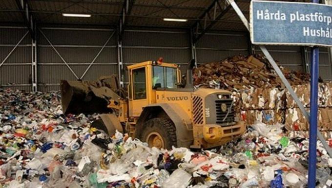 In Zweden, slechts 7% van afval is op stortplaatsen.
