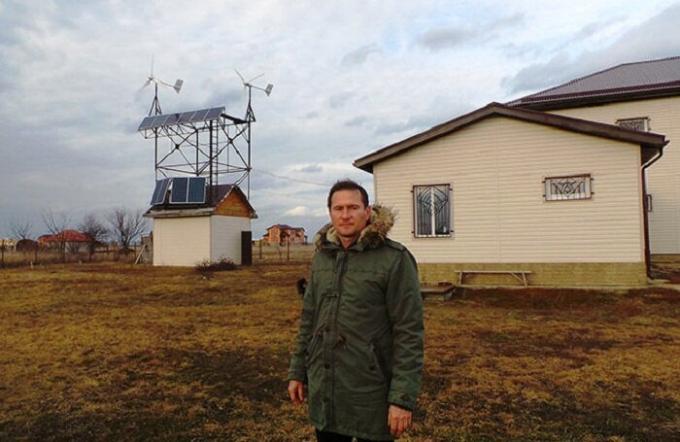 Nikolai Driga - een man die bouwde een volledig op zichzelf staand huis in de Kuban.