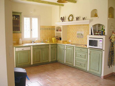 Keukenbinnenland in Provençaalse stijl