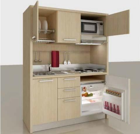 Voor kleine kantoren kunt u het beste een kitchenette gebruiken.