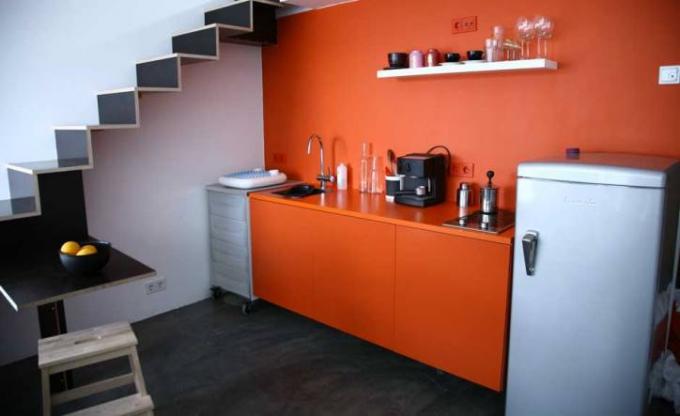 Oranje keuken (42 foto's): video-instructie